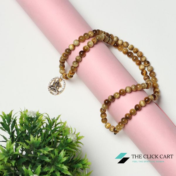 TCC™ Natural Golden Tiger Eye With God Shiva Pendant